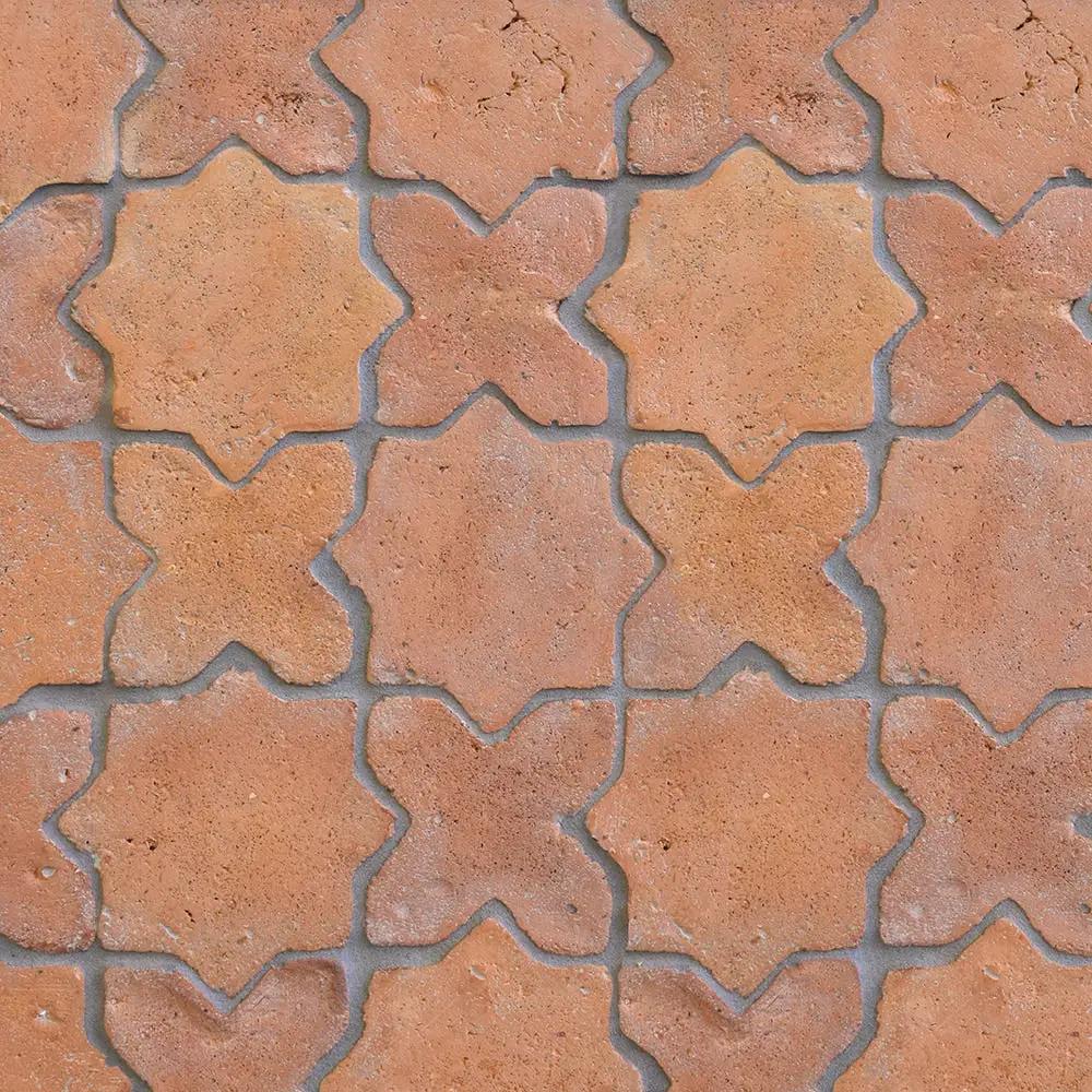 Rustic Cotto Natural Cross Terracotta Tiles 4x4
