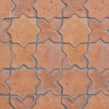 Rustic Cotto Natural Cross Terracotta Tiles 4x4