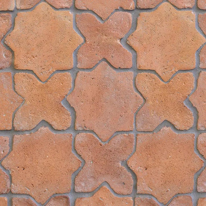 Rustic Cotto Natural Cross Terracotta Tiles 6x6