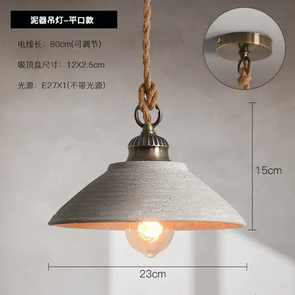 Rustic off white ceramic pendant light kitchen twisted rope trio