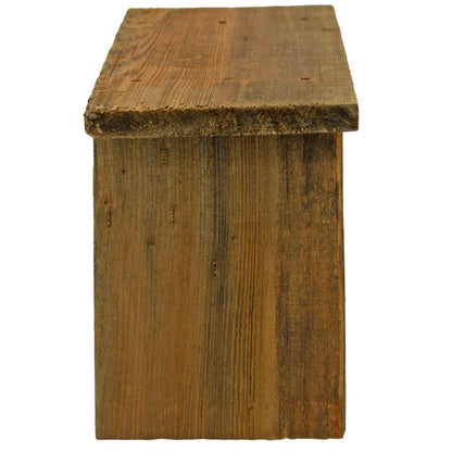 Rustic Redwood Build-Up End Table