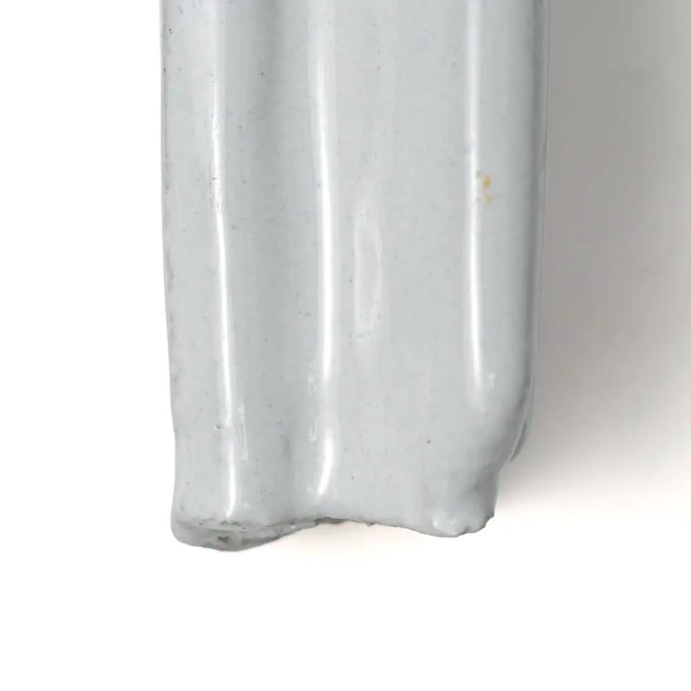 Rustic White Rail Glazed Terracotta Moldings 2x8