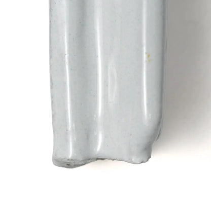 Rustic White Rail Glazed Terracotta Moldings 2x8