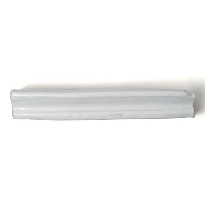 Rustic White Rail Glazed Terracotta Moldings 2x8