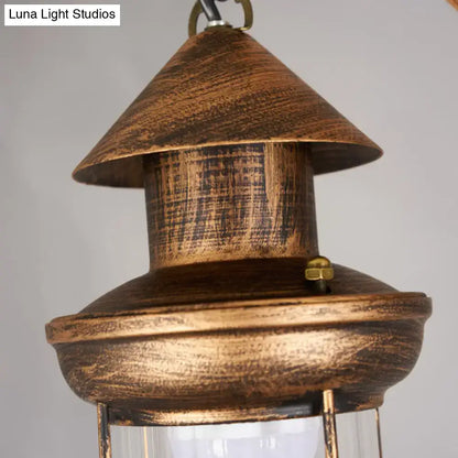 Rustic wood and bronze 4-light island fixture kitchen chandelier