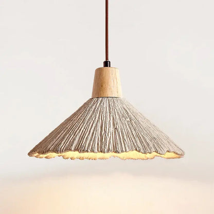 Rustic woven grayish brown designer pendant lamps collection bedroom