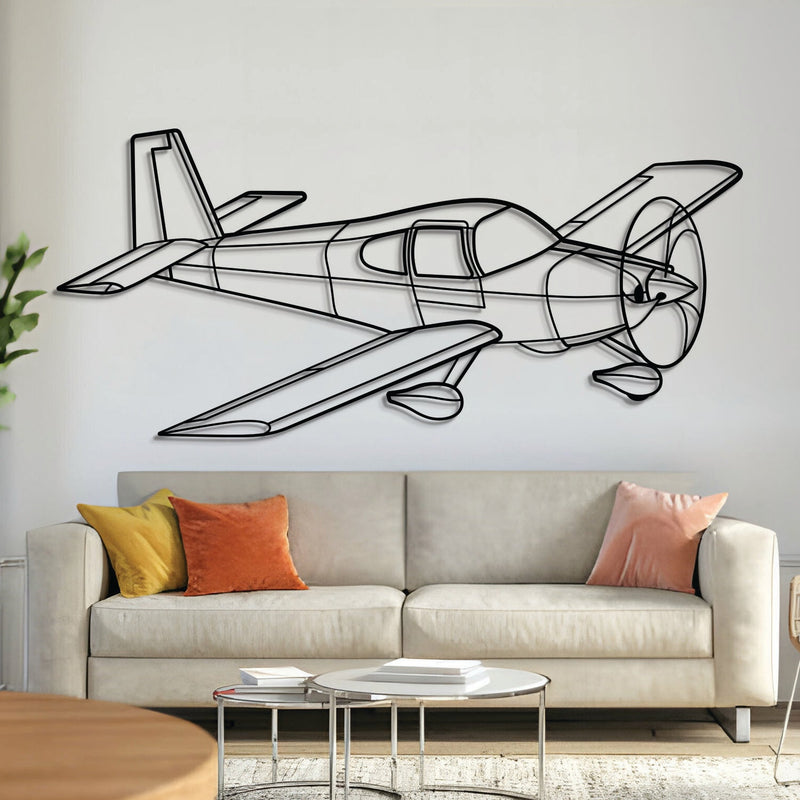 RV-10 Angle Metal Aircraft Wall Art - NCP0442, angle view