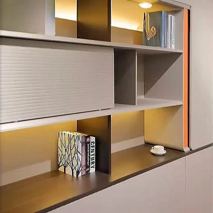Harbord · Modern Office Shelves w/ Lighting, Storage