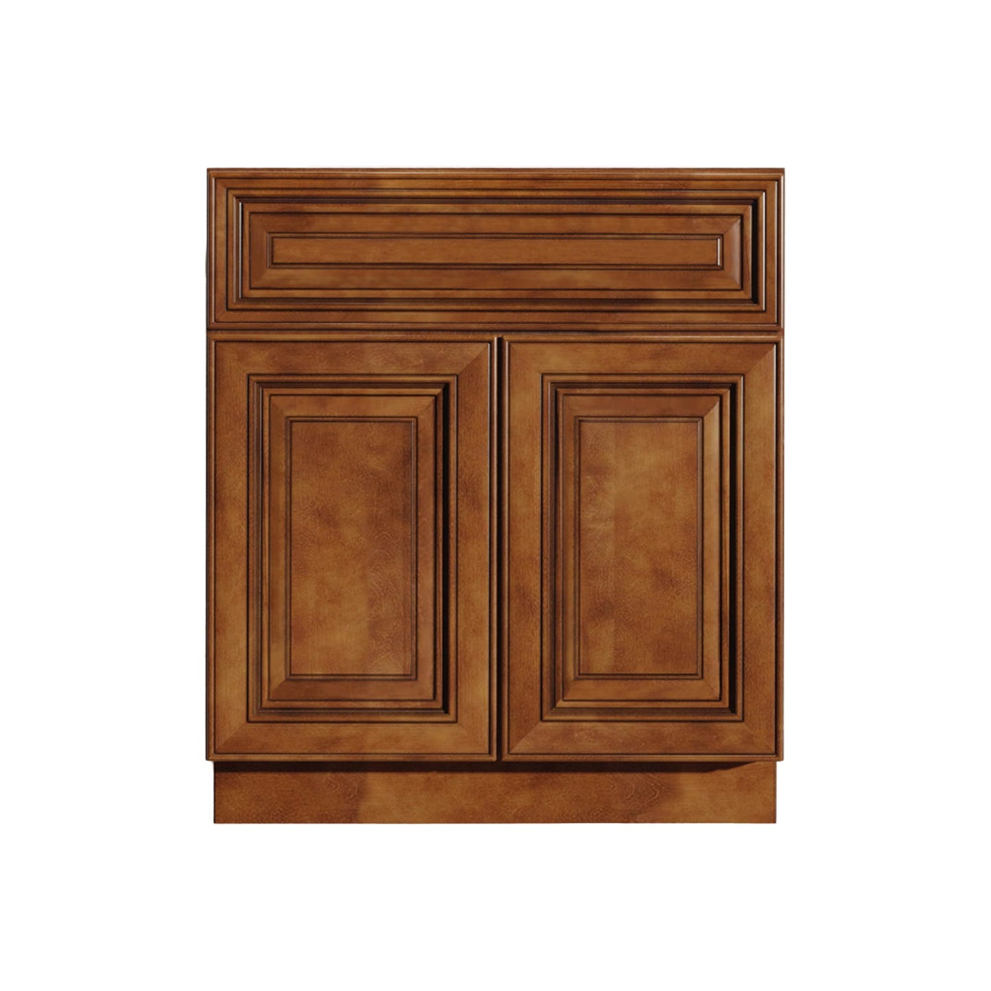 24 Inch Saddle Brown Bathroom Vanity Sink Base