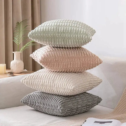 Sage green corduroy velvet pillowcase set of 2 living room cushions