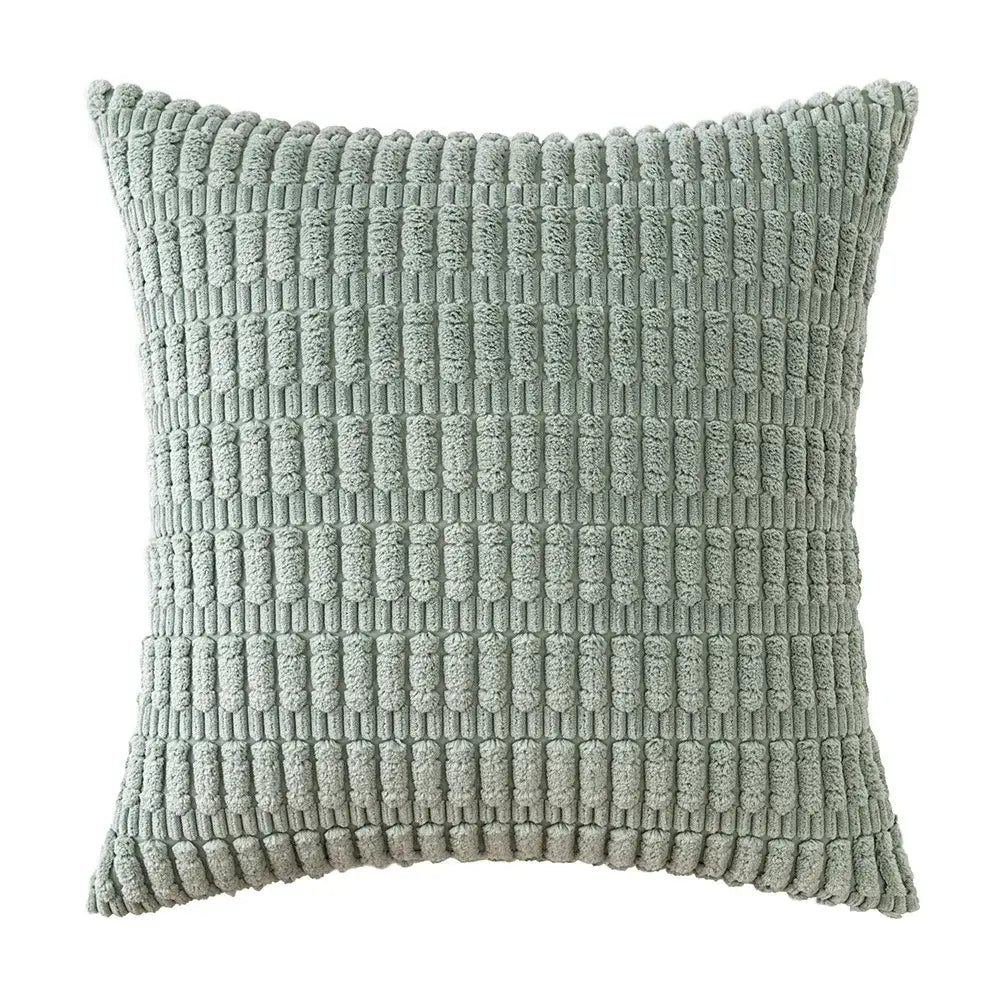 Sage green corduroy velvet pillowcase set of 2 living room cushions