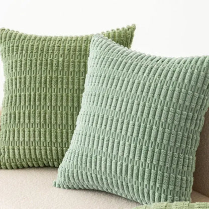 Sage green corduroy velvet pillowcase set of 2 living room cushions