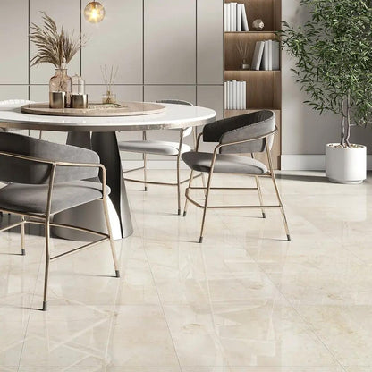 Sahara Beige Polished Marble Tiles 23 5/8x23 5/8