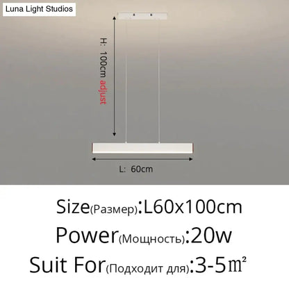 DecorBites™ Salix V - Modern Minimalist Led Dimmable Bar Pendant Light