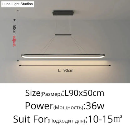 DecorBites™ Salix V - Modern Minimalist Led Dimmable Bar Pendant Light