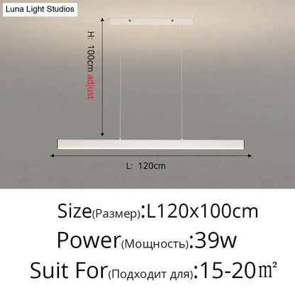 DecorBites™ Salix V - Modern Minimalist Led Dimmable Bar Pendant Light