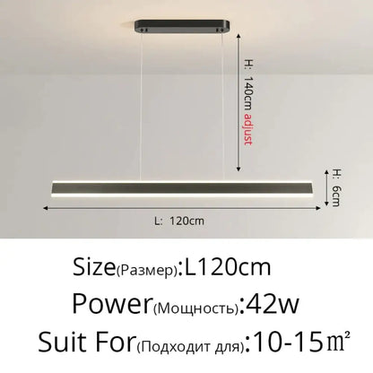 DecorBites™ Salix V - Modern Minimalist Led Dimmable Bar Pendant Light