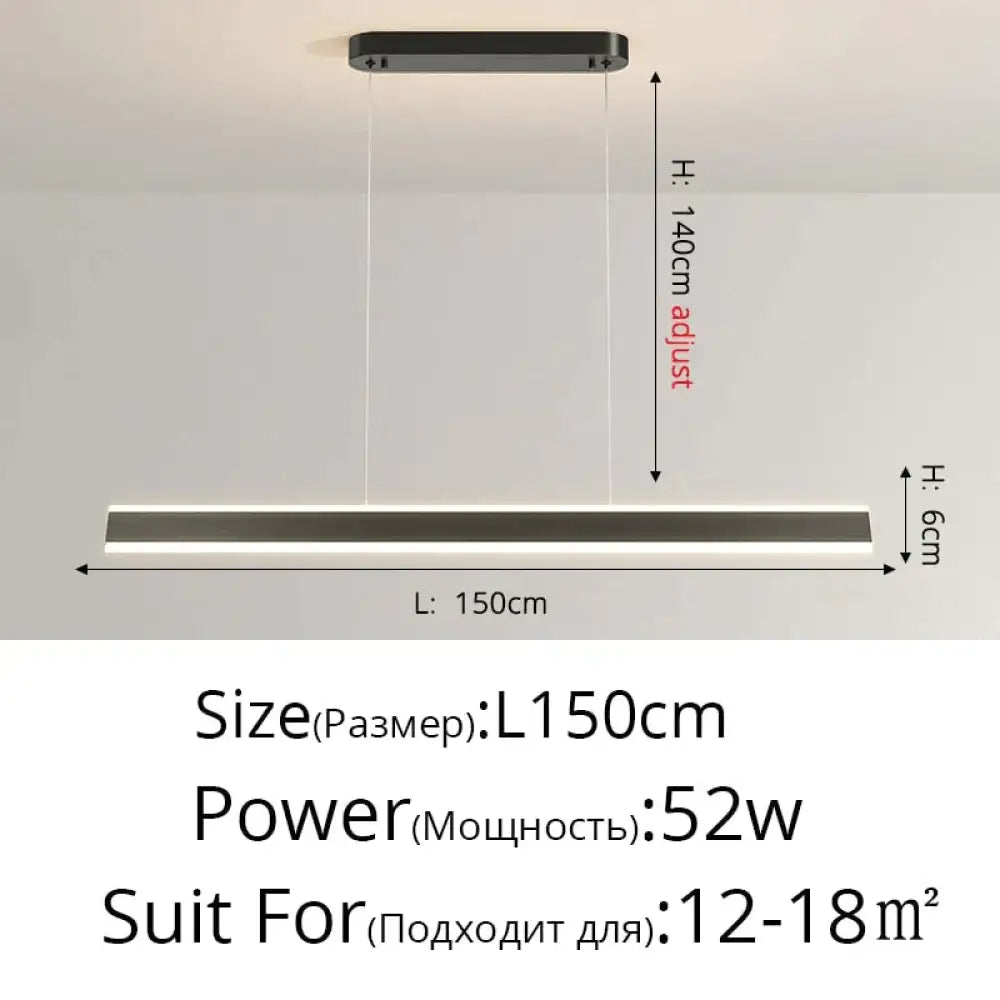 DecorBites™ Salix V - Modern Minimalist Led Dimmable Bar Pendant Light