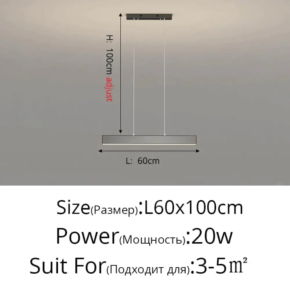 DecorBites™ Salix V - Modern Minimalist Led Dimmable Bar Pendant Light