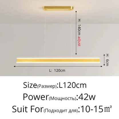 DecorBites™ Salix V - Modern Minimalist Led Dimmable Bar Pendant Light