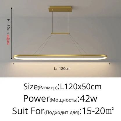 DecorBites™ Salix V - Modern Minimalist Led Dimmable Bar Pendant Light