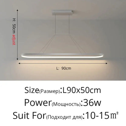 DecorBites™ Salix V - Modern Minimalist Led Dimmable Bar Pendant Light