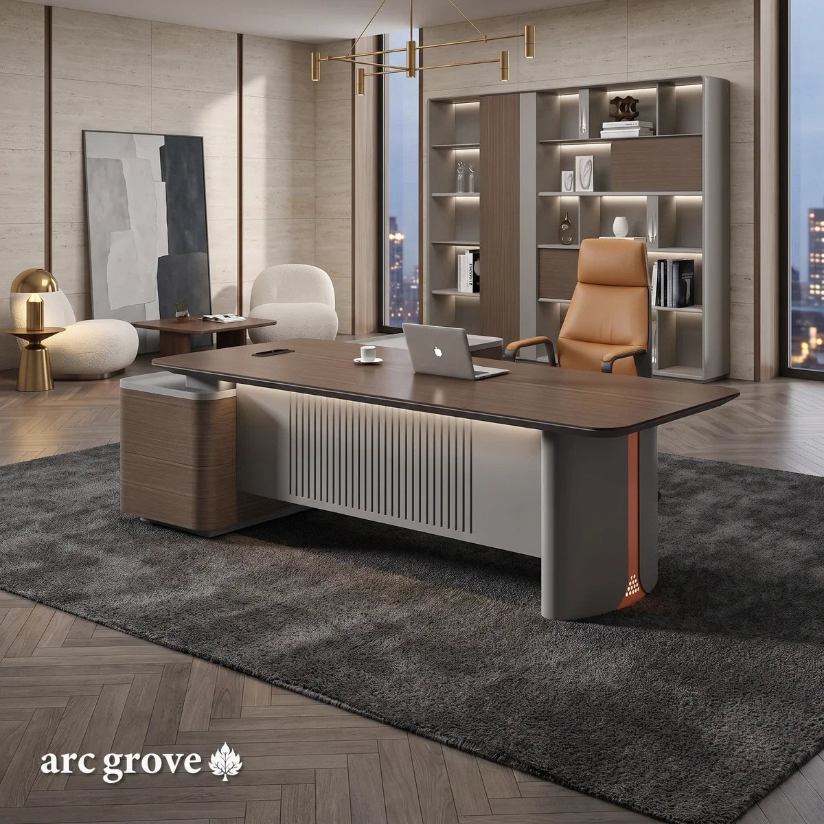 Sayers · Modern L-Shaped Executive Desk