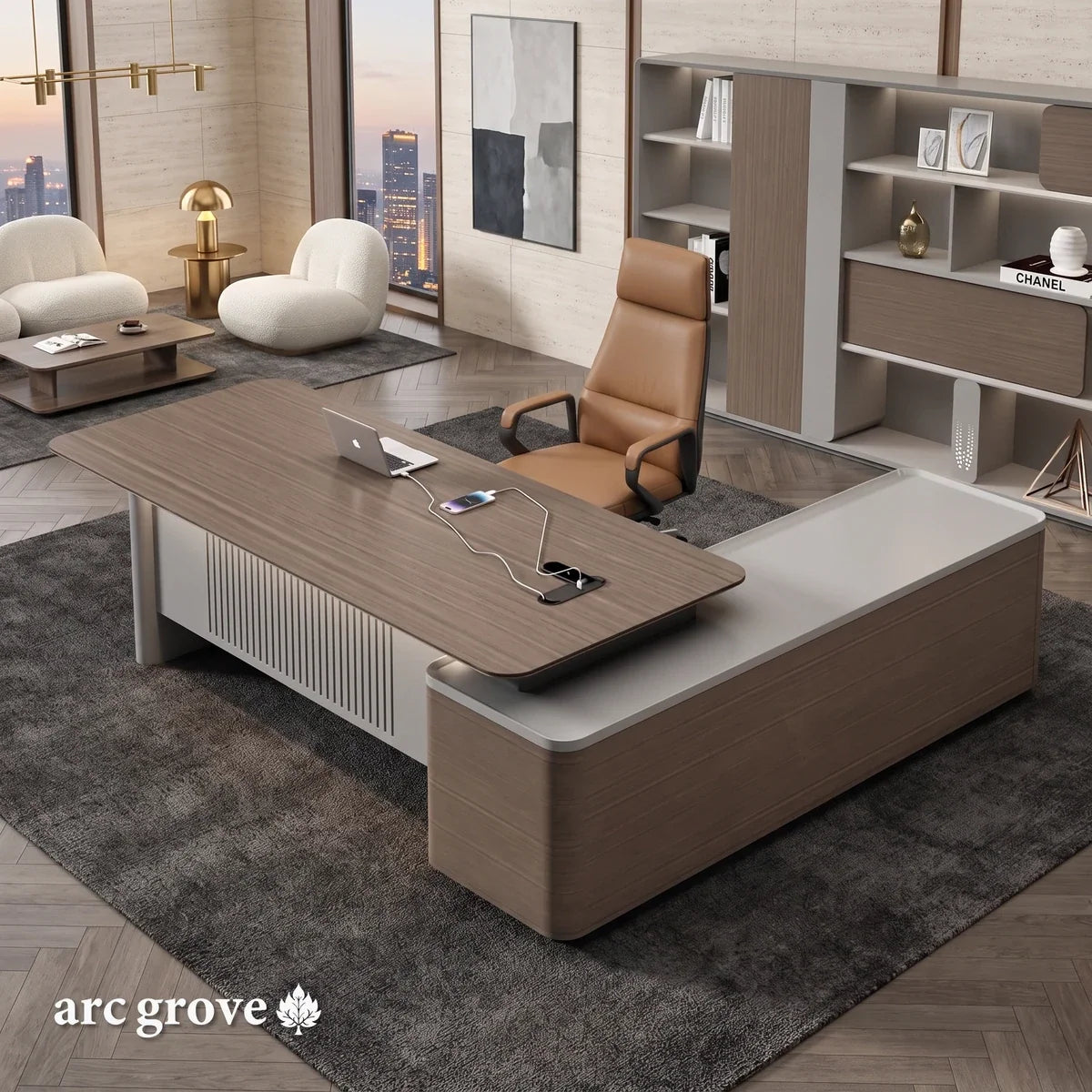 Sayers · Modern L-Shaped Executive Desk