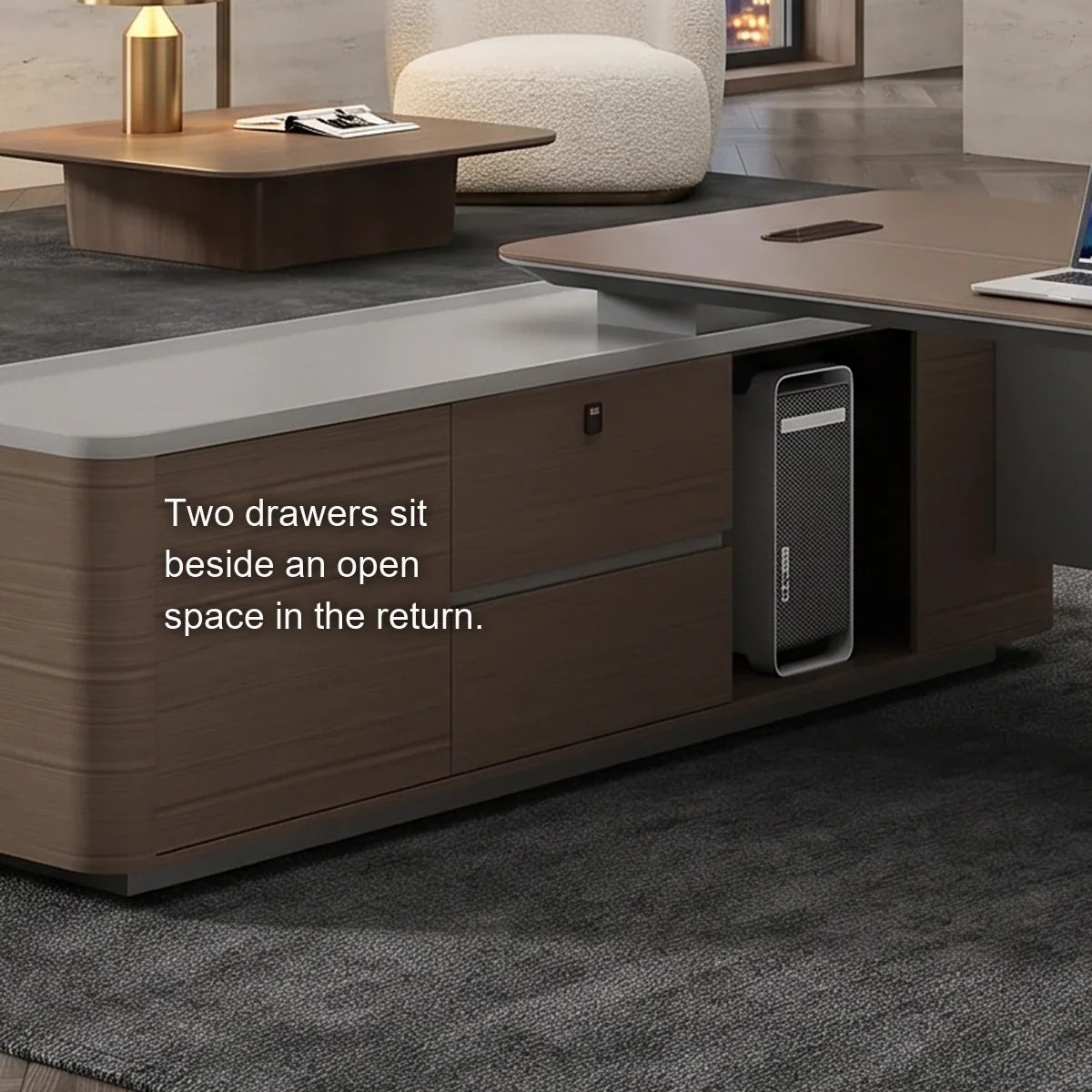 Sayers · Modern L-Shaped Executive Desk