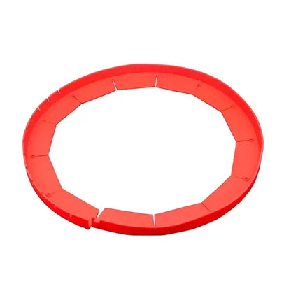 Scalloped red silicone pie crust shield kitchen baking tool