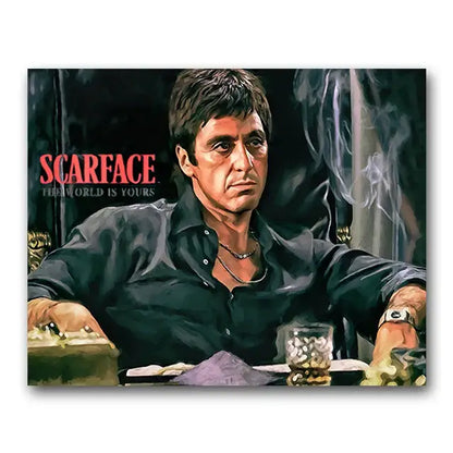 Tony montana scarface wall art print set for living room