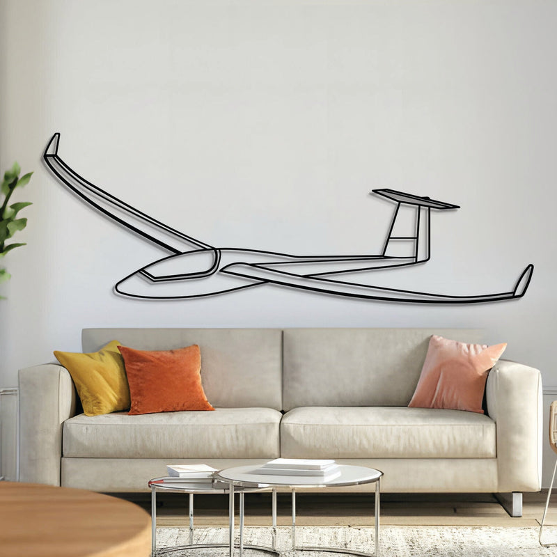 Ventus-2cxT Angle Metal Aircraft Wall Art - NCP0500, angle view