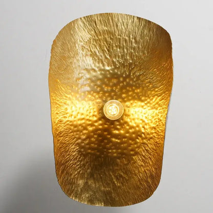 Sculptural brass lotus leaf chandelier for dining room