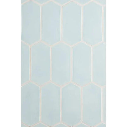 Seafoam Glossy Picket Ceramic Tiles 3x6