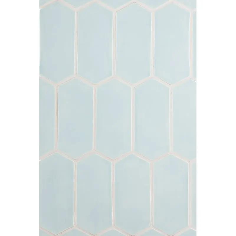 Seafoam Glossy Picket Ceramic Tiles 3x6