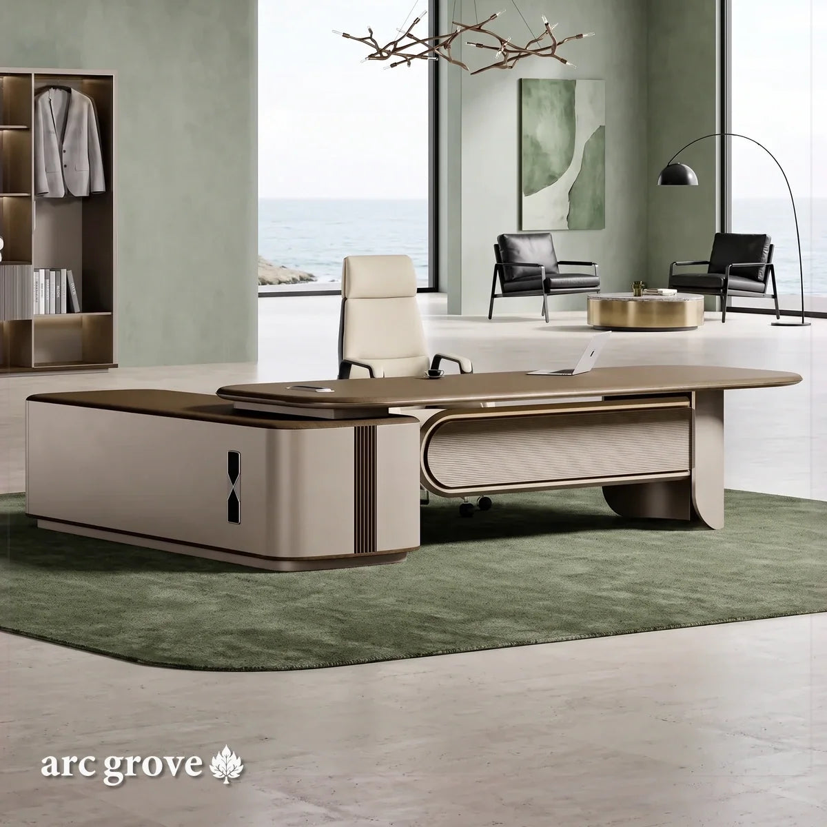 Secord · Modern L-Shaped Executive Desk