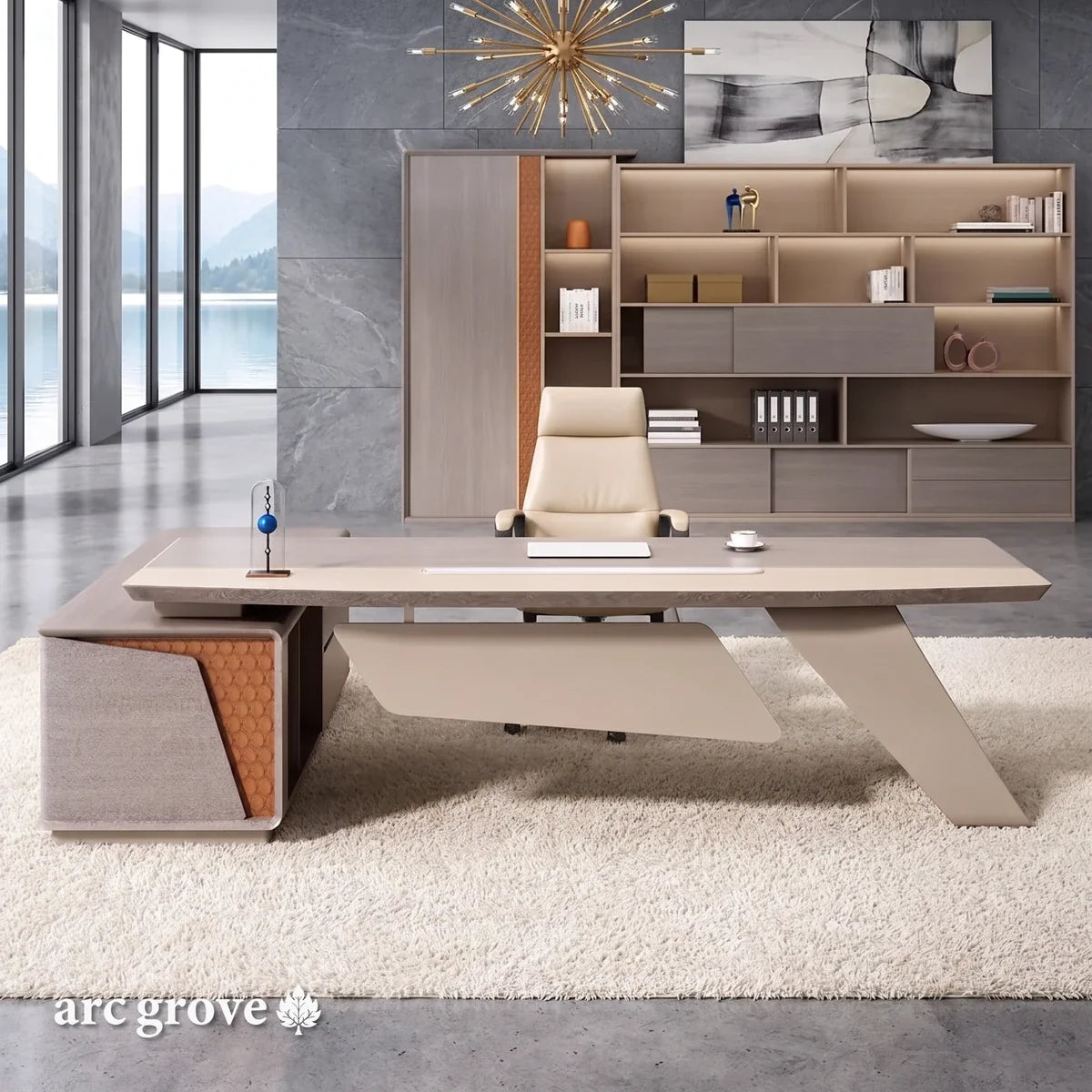 Seguin · Modern L-Shaped Executive Desk