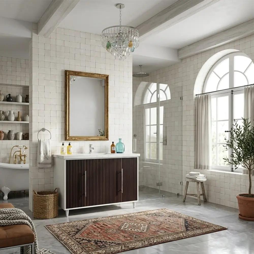 Honed Linen Matte Ceramic Tiles 5x5