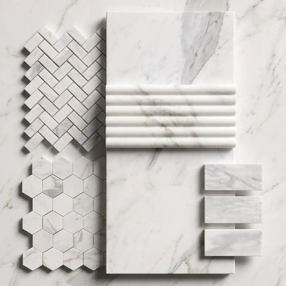 Serenity Honed Marble Tiles 2 3/4x5 1/2