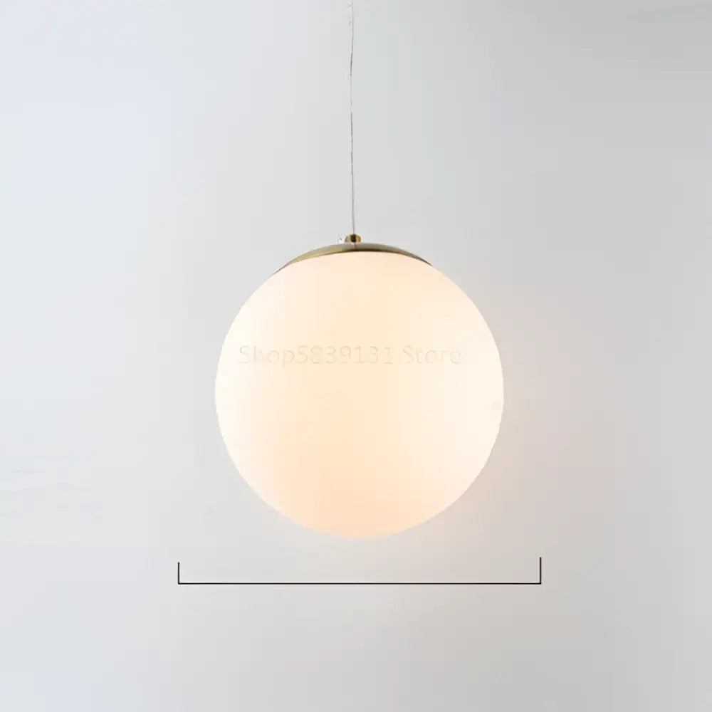 Set of 6 frosted glass ball pendant lights for living room
