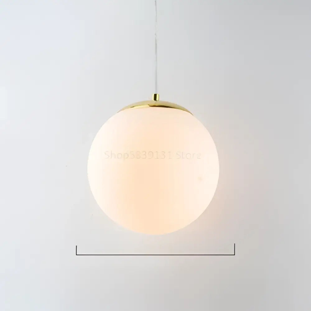 Set of 6 frosted glass ball pendant lights for living room