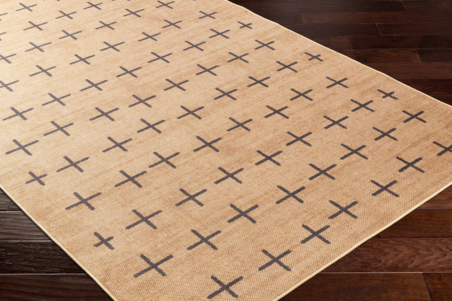 Haimi Black Washable Jutely Rug