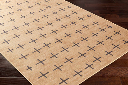 Haimi Black Washable Jutely Rug