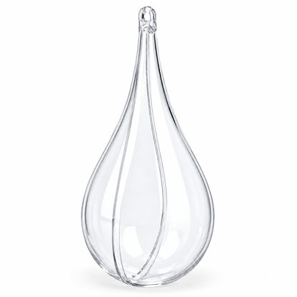 Set of 3 Clear Plastic Waterdrop Ornaments 4.3 Inches (109 mm)