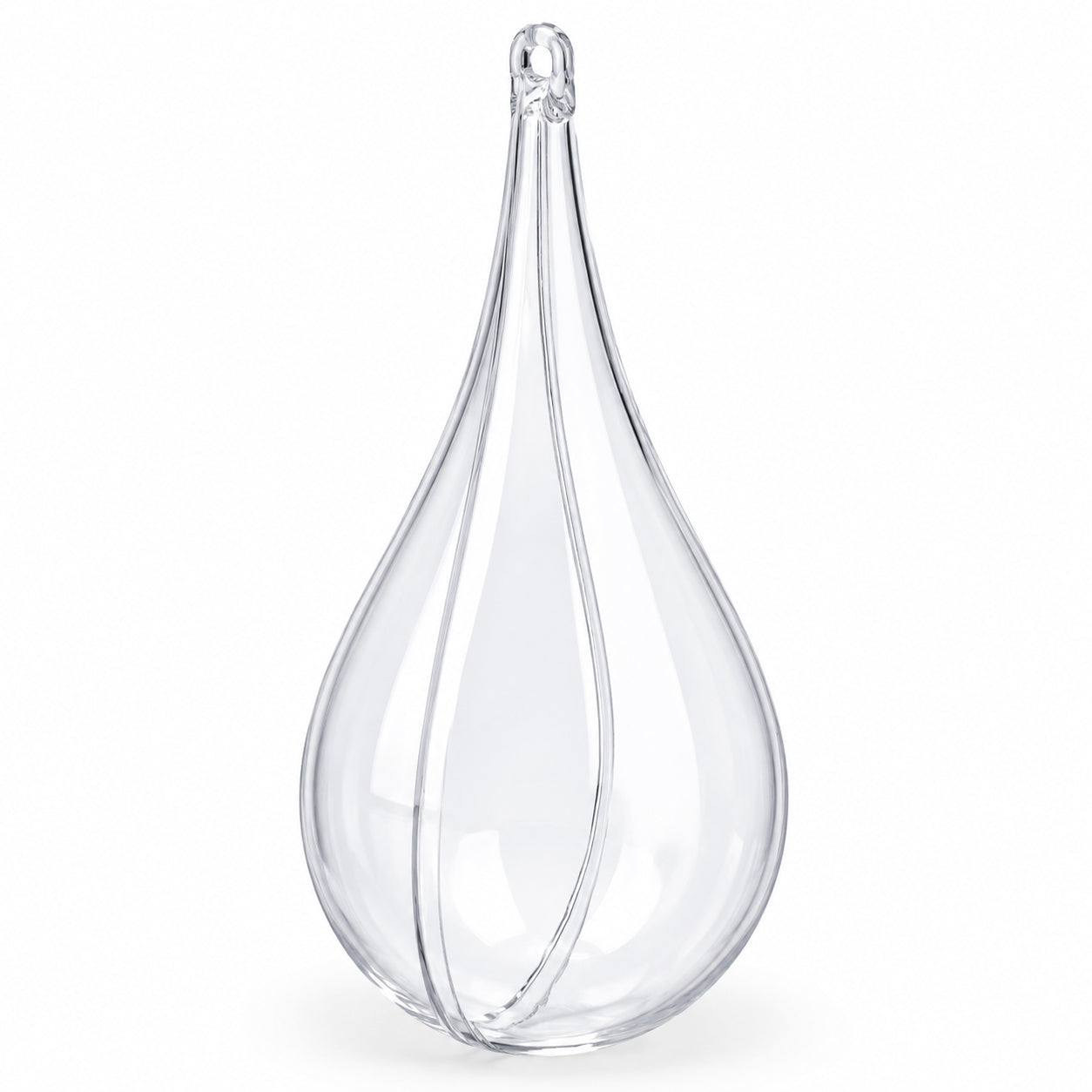 Set of 3 Clear Plastic Waterdrop Ornaments 4.3 Inches (109 mm)
