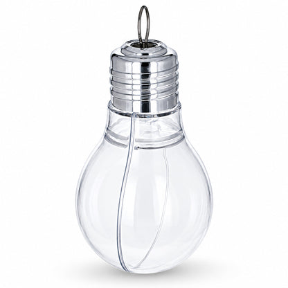 Clear Plastic Bulb Ornaments 5.25 Inches