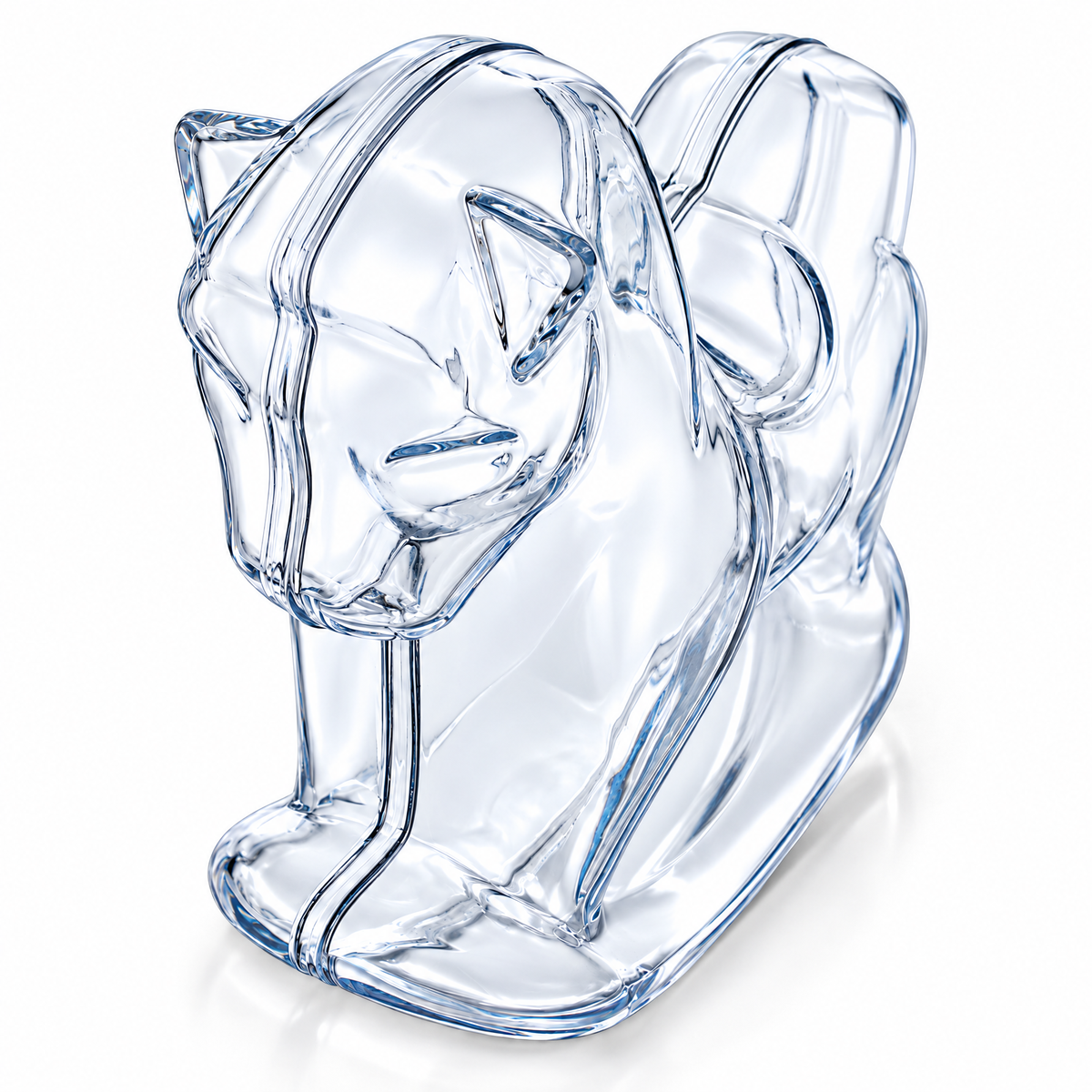Clear Plastic Rocking Horse Ornaments 3.4 Inches (86 mm)
