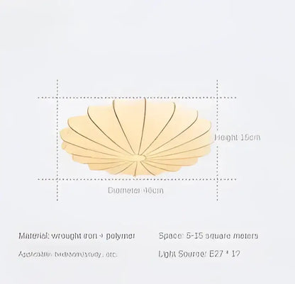 Shell shaped cream flower pendant light for dining room