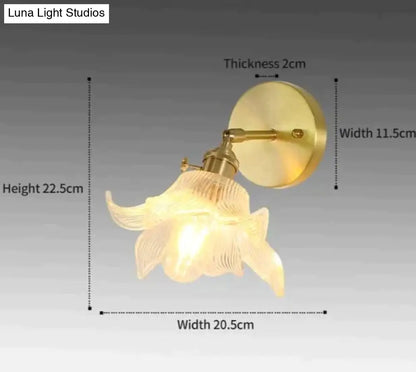DecorBites™ Sherri - Retro Copper Flower | Wall Lamp