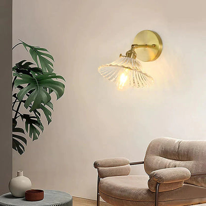DecorBites™ Sherri - Retro Copper Flower | Wall Lamp